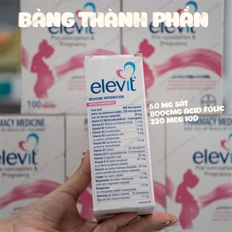 Elevit Vitamin T Ng H P Cho B B U T C H P Vi N