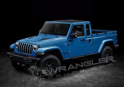 2019 Jeep Wrangler Pickup Looks Scrambler Rific In Latest Renderings Carscoops