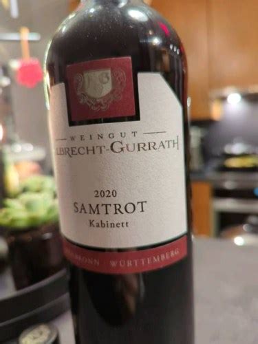 Albrecht Gurrath Samtrot Kabinett Vivino Us