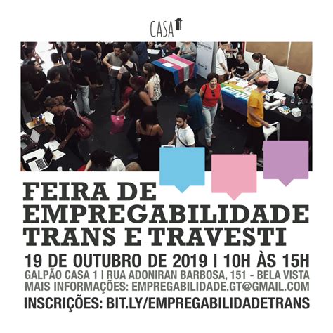 Feira De Empregabilidade Trans E Travesti Casa