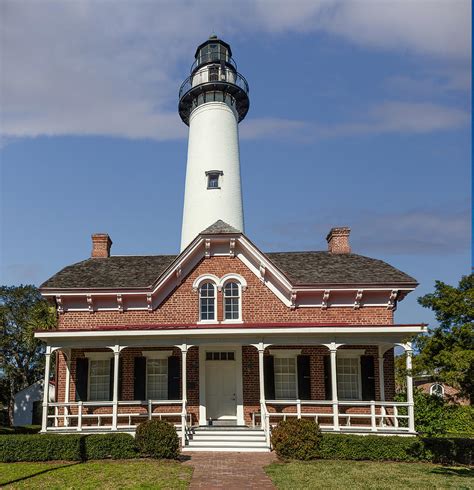 St Simons Lighthouse Mixed Media By Capt Gerry Hare Pixels