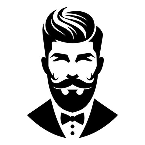 Beard Man Svg Premium AI Generated Vector