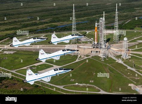 Nasa Astronauts Piloting T 38 Jets Soar In Formation Above The