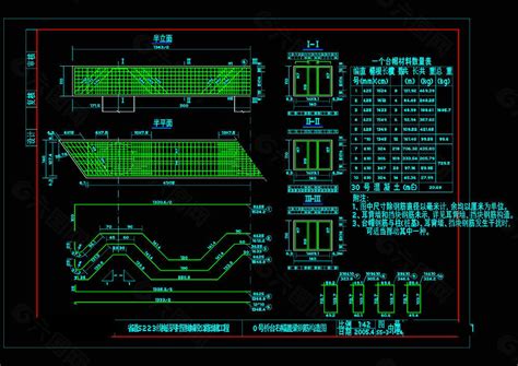 桥台右幅盖梁钢筋构造图cad图纸装饰装修素材免费下载图片编号4762534 六图网