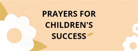 30 Prayers For Children's Success | PRAYER POINTS