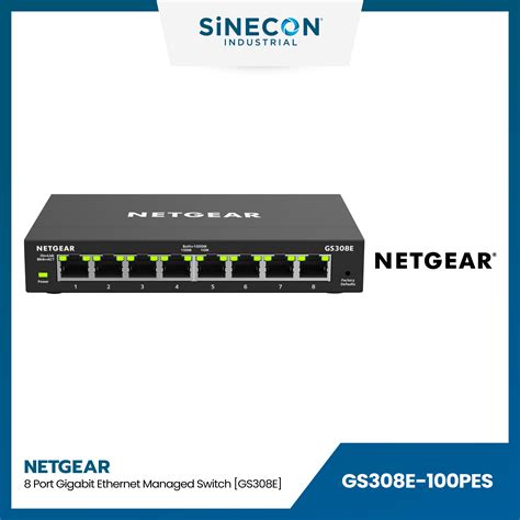 Netgear Gs E Pes Netgear Port Gigabit Ethernet Managed Switch