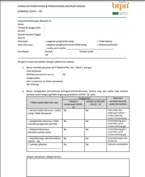 5 Contoh Surat Permohonan Keringanan Kredit KPR BCA BRI Mandiri