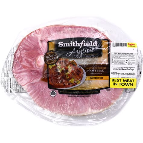 Smithfield Center Cut Ham Steak With Brown Sugar Ham Ingles Markets