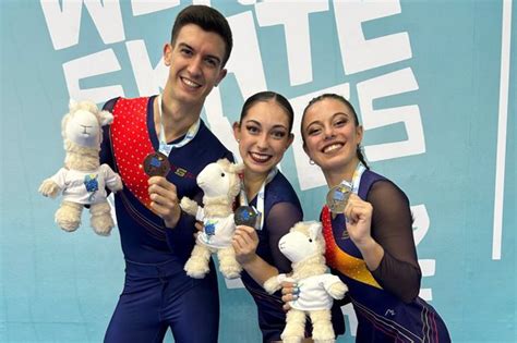 Natalia Baldizzone Y Llorenç Álvarez Plata Y Bronce En El Patinaje Artístico De Los Juegos