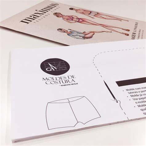 Molde Lingerie Calcinha Boxer By Marlene Mukai No Elo Maximus Tecidos F