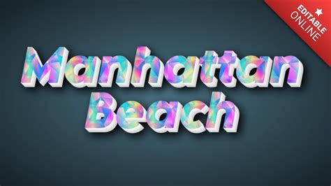 Manhattan Beach Text Effect Generator