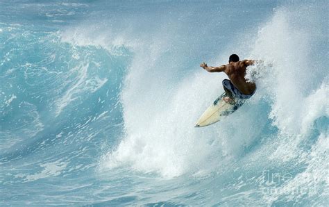 Surfing Power Struggle Photograph By Bob Christopher