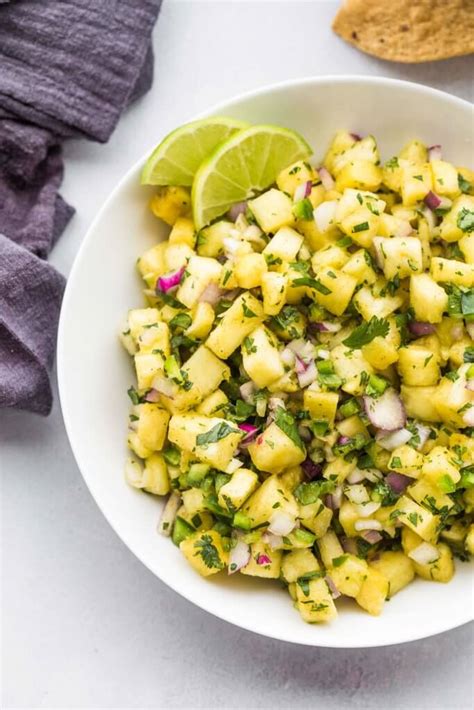 Fresh Pineapple Salsa Recipe Quick Easy Platings Pairings