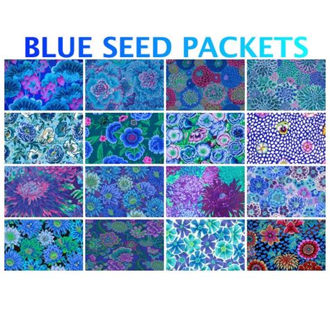 Kaffe Fassett Seed Packet Fabric Etsy