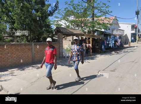 A village on Madagascar island Stock Photo - Alamy