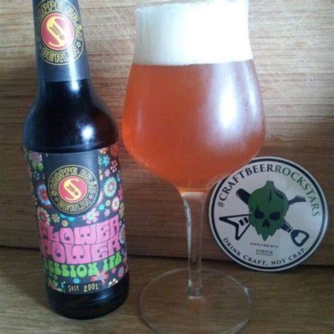 Flower Power Beer Bottle Drinking Flower Power