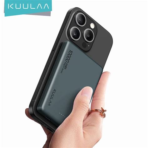 KUULAA Bater A Externa Magn Tica De 10000mAh Cargador Inal Mbrico