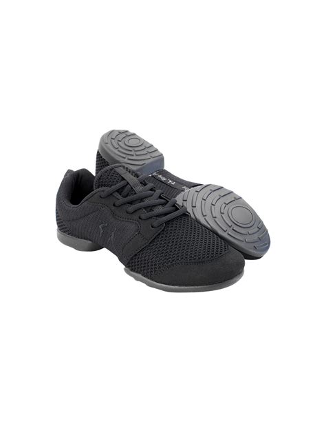 Tanzsneaker In Schwarz Mit Geteilter Sohle F R Salsa Linedance