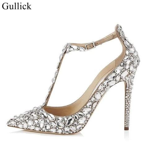 Buy Crystal Embellished Women Wedding Shoes Pointed