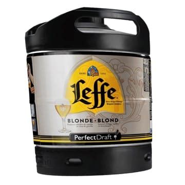 Leffe Blonde Belgisches Abtei Bier Perfect Draft X L Fass Blondes Abteibier Aus Belgien