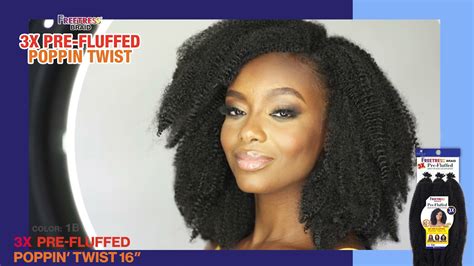 Freetress Braid X Pre Fluffed Poppin Twist Youtube