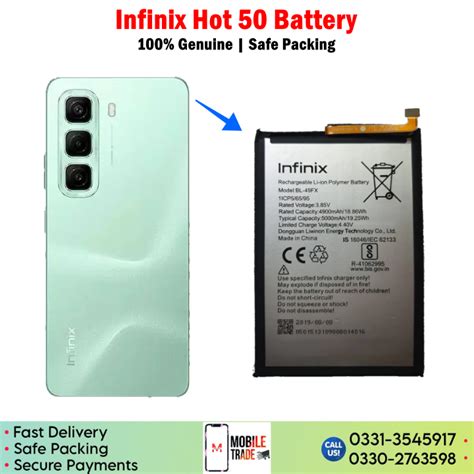 Infinix Hot Battery Price In Pakistan Original Battery