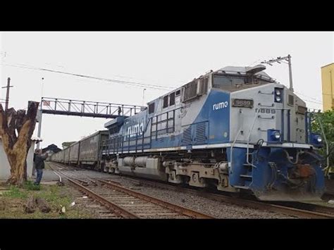 Trem celulose GE C44 9WM 9046 lider e vários FLS YouTube