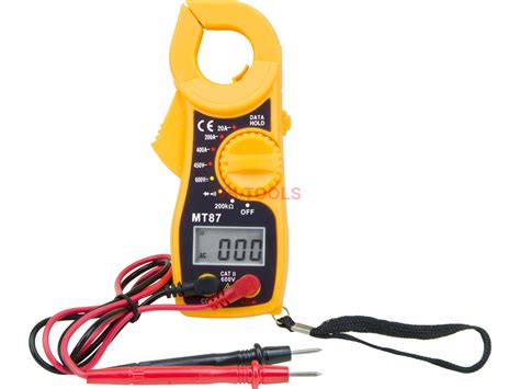 Digital LCD Clamp Multimeter AC DC Voltmeter Ammeter Ohms