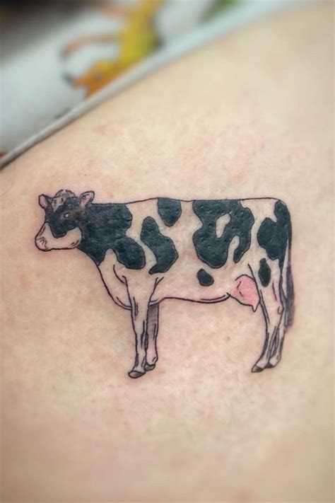 Update 78 Simple Small Cow Tattoo Best Incdgdbentre