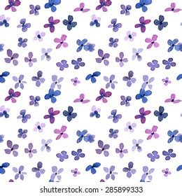 Seamless Gentle Floral Pattern Style Watercolor Stock Vector Royalty