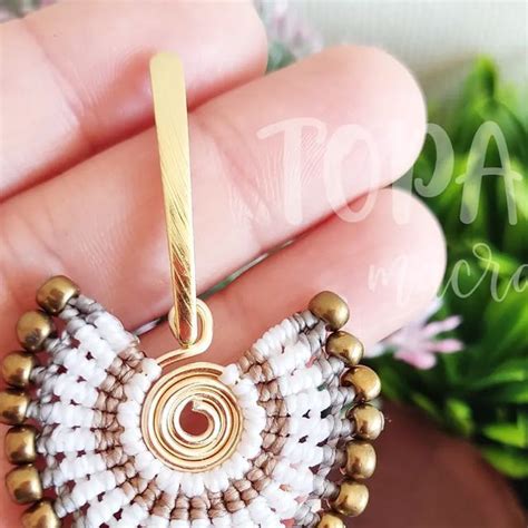 Topacio Macramé aros collares on Instagram Aros Macramé en