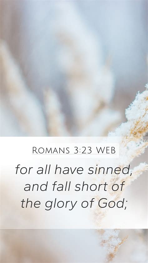 Romans 323 Web Mobile Phone Wallpaper For All Have Sinned And Fall