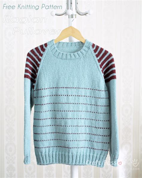 Raglan Pullover Knitting Pattern Free • Craft Passion