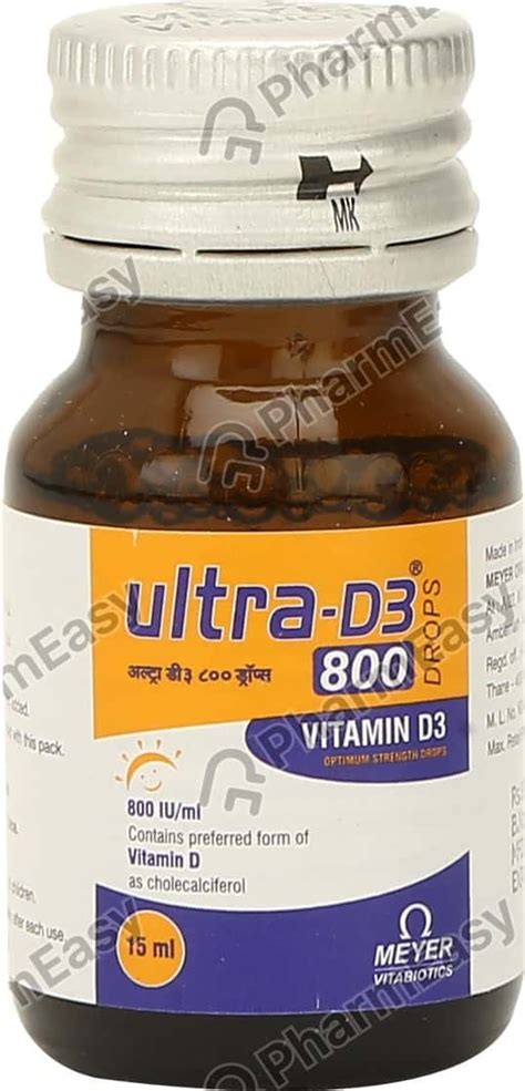 Ultra D3 800 IU ML Oral Liquid 15 Uses Side Effects Price Dosage