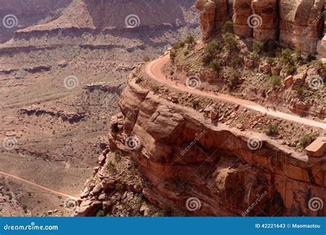 Biking on Edge of Cliff stock image. Image of sport, cyclist - 42221643