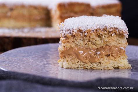 Bolo De Coco Doce De Leite Gostoso E Super Molhadinho