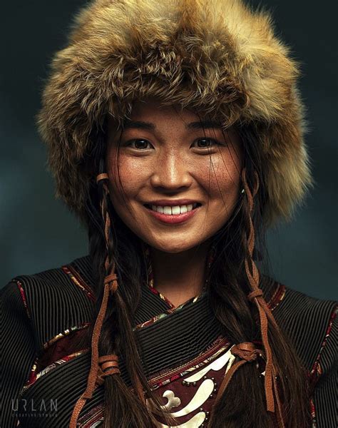 Mongolian Girl Beautiful Women Face Photography Mongolian People