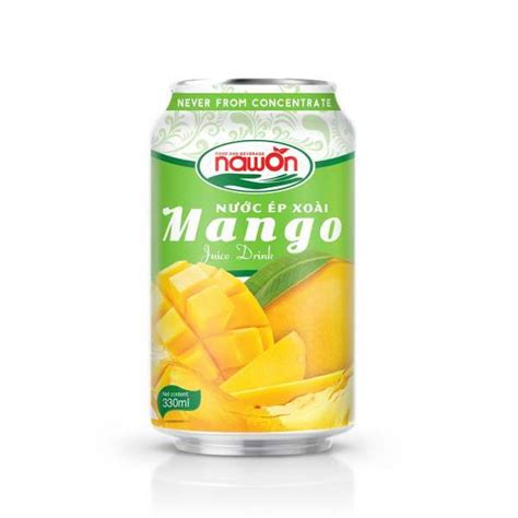 Mango Juice 330ml Canned Drink Nfc Nawon Fres And Real