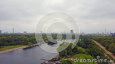 Aerial View of Hyde Park in London Stock Video - Video of beauty ...