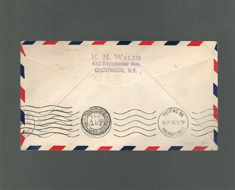 1939 Pan Am Airmail Cover Marseille France To New York USA Via Lisbon