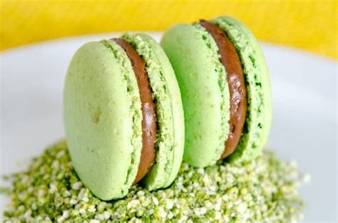 Macarons aus Pistazien selbst gemacht.