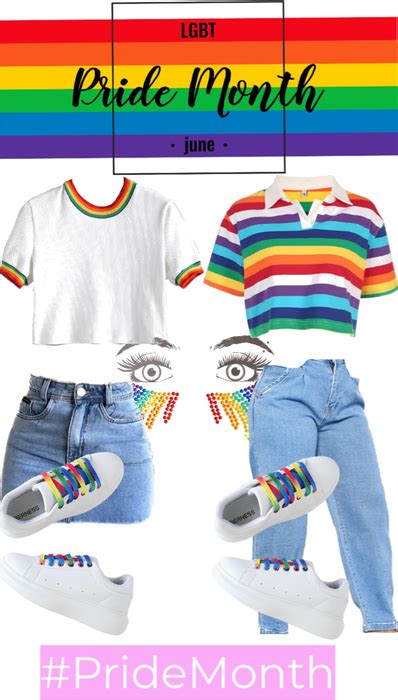 Happy Pride Month 🏳️‍🌈🏳️‍⚧️ Outfit Shoplook Lgbtq Outfit Pride Parade Outfit Pride Outfit