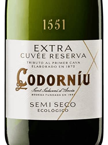 Codorníu Extra Cuvée Reserva Brut Semi Seco Vivino France