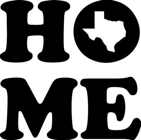 Texas Home Decal Sticker 01