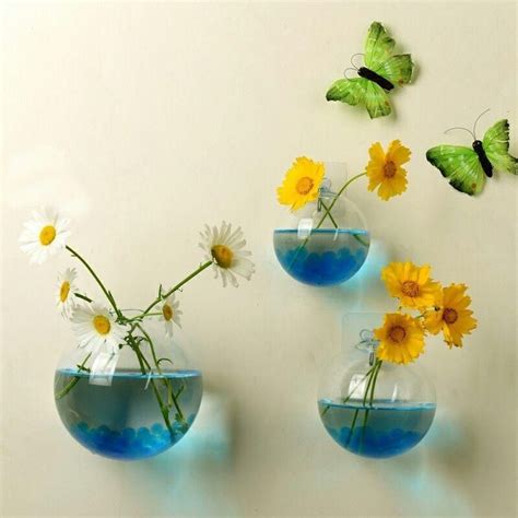 Wall Mounted Glass Flower Vase Transform Your Wall In Minutes Glass