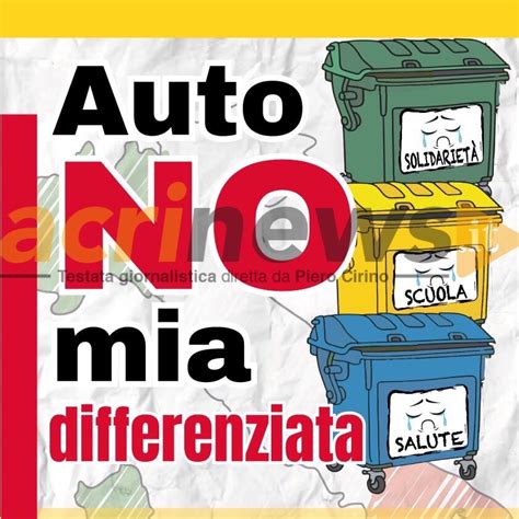 Autonomia Differenziata Il Pd Di Acri Oggi In Piazza AcriNews It