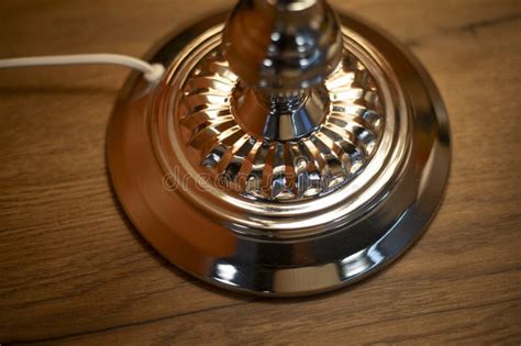 Lamp on the Table. Interior Details Stock Photo - Image of horizontal ...
