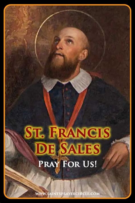 St. Francis de Sales - The Gentleman Saint - St. Benedict Prayer Wall ...