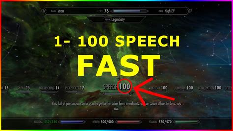 Skyrim Special Edition - How to level Speech FAST ★Guide★ - YouTube