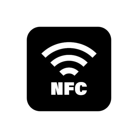 Icono de pago nfc inalámbrico tecnología nfc Vector Premium